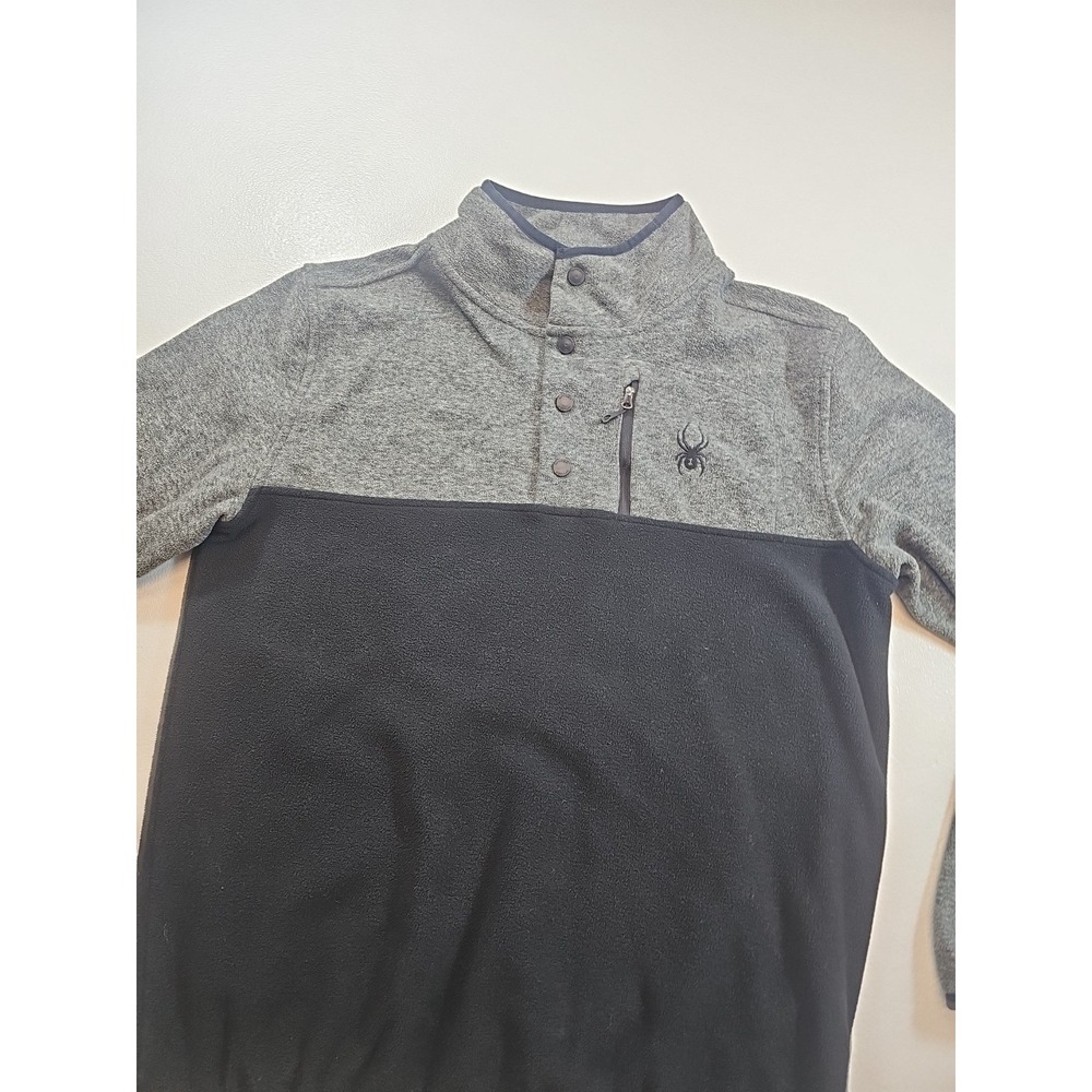 Spyder Sweater Mens Large Pullover 1/4 Button Fleece Soft Outdoor